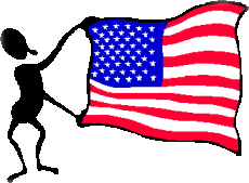 человечек с американским флагом